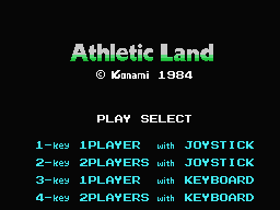 Athletic Land Title Screen